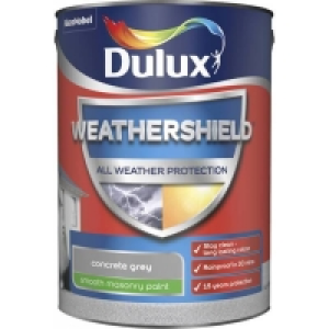 Homebase Weathershield Dulux Weathershield All Weather Smooth Masonry Paint - Concr