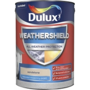 Homebase Weathershield Dulux Weathershield All Weather Textured Masonry Paint - San