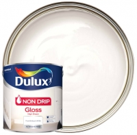Wickes  Dulux Non Drip Gloss Paint - Pure Brilliant White - 2.5L