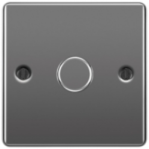 BG 400W Screwed Raised Plate Single Dimmer Switch 2-Way Push