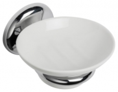Wickes  Croydex Flexi-Fix Grosvenor Bathroom Soap Dish & Holder - Ch