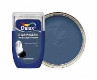 Wickes  Dulux Easycare Washable & Tough Paint - Sapphire Salute Test