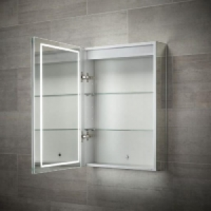 Wickes Adelaide Diffused LED Single Door Bathroom Mirror Cab