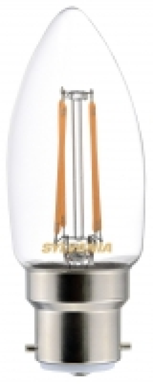 Sylvania LED Non Dimmable Filament B22 Candle Light Bulb - 4 £4.00