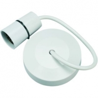 Wickes  Wickes Ceiling Pendant & Rose with 9in Cable - White