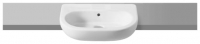 Wickes  Meridian 1 Tap Hole Semi Recessed Bathroom Basin - 550mm