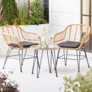 Aldi  Bamboo Style Rattan Bistro Set