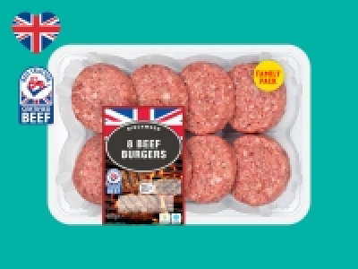 Birchwood 8 British Beef Burgers £2.79