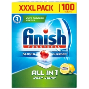 Finish Powerball All in 1 Deep Clean 100pk - Lemon