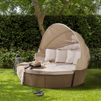 HomeBargains  The Outdoor Living Collection: Venice Round Outdoor Day Bed 