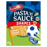 Iceland  Batchelors Pasta n Sauce Football Shapes Creamy Chicken Sa