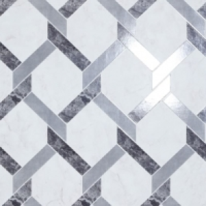 Arthouse Interlock Marble Grey & White Wallpaper 10.05m x 53