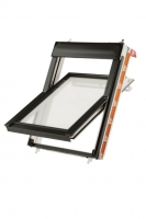 Wickes  Keylite White Painted Timber Centre Pivot Roof Window With T
