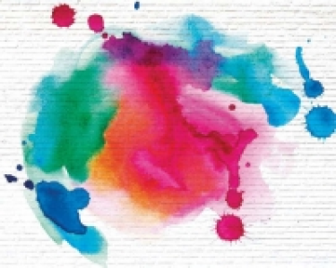 ohpopsi Ink Splattered Bricks Wall Mural - L 3m (W) x 2.4m (