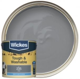 Wickes Slate - No.235 Tough & Washable Matt Emulsion Paint -