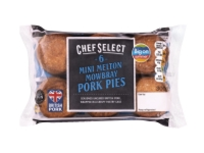 Chef Select 6 Mini Melton Mowbray Pork Pies £1.59