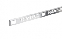 Wickes  Homelux 8mm Metal Straight Silver Tile trim 2.44m