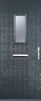 Wickes  Euramax 1 Square Left Hand Grey Composite Door - 880 x 2100m