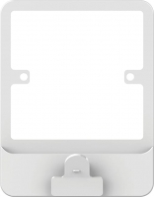 Lisse 1 Gang Plate Switch Surround with Clip - White