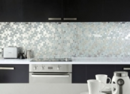 Wickes Lunar Glass & Metal Modular Mosaic Tile - 300 x 300mm