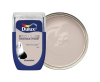 Wickes  Dulux Easycare Washable & Tough Paint - Malt Chocolate Teste