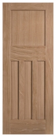 Wickes  LPD Internal DX 30s Unfinished Solid Oak Core Door - 838 x 1