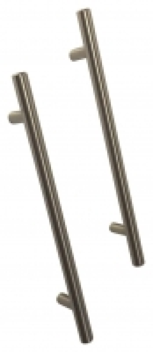 Wickes Orlando Stainless Steel Handle with Brushed Nickel Fi