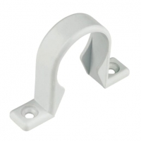 Wickes  FloPlast WP35W Push-Fit Waste Pipe Clips - White 40mm Pack o
