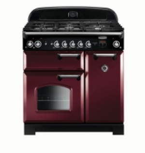 Rangemaster Classic 90cm Dual Fuel Range Cooker - Cranberry