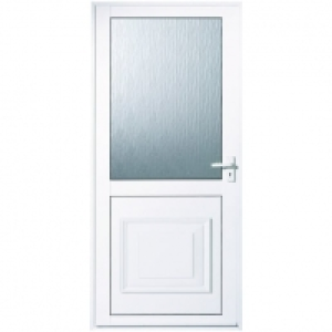 Wickes  Euramax Tyne Left Hand Hung White Glazed Aluminium Door - 19