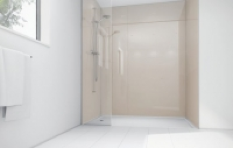 Mermaid Latte Acrylic 3 sided Shower Panel Kit 900mm x 900mm £1,008.95