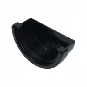 Wickes  FloPlast 76mm MiniFlo Gutter External Stop End - Black