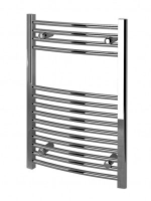 Wickes  Kudox Curved Towel Radiator - Chrome 500 x 750 mm