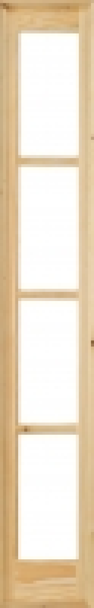 Wickes Newland Fully Glazed Clear Pine 4 Lite Demi Panel Int