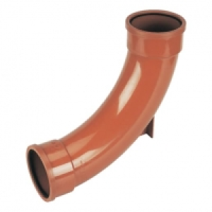 FloPlast 110mm Underground Drainage Rest Bend Double Socket