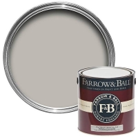 Homebase Water Based Farrow & Ball Modern Emulsion Paint Pavilion Gray - 2.5L