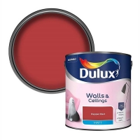 Homebase Dulux Dulux Standard Pepper Red Matt Emulsion Paint - 2.5L