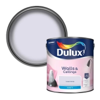 Homebase Dulux Dulux Violet White - Matt Emulsion Paint - 2.5L