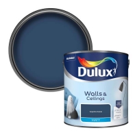 Homebase Water Based Dulux Standard Sapphire Salute Matt Emulsion Paint - 2.5L