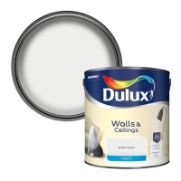 Homebase Dulux Dulux White Cotton - Matt Emulsion Paint - 2.5L