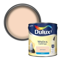 Homebase Dulux Dulux Soft Peach - Matt Emulsion Paint - 2.5L