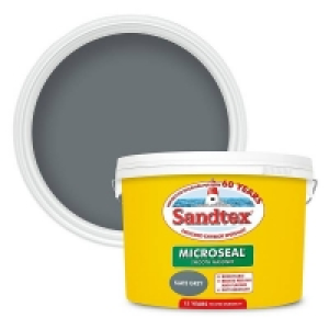 Homebase Exterior Sandtex Ultra Smooth Masonry Paint Slate Grey 10 L
