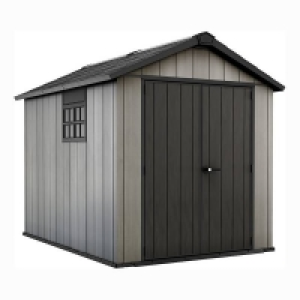 Not Included Keter Oakland 7.5 x 9ft Outdoor Garden Apex Storage Shed - G
