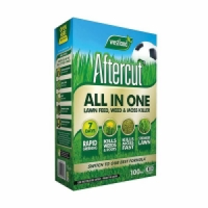 Homebase Triple Action Granular Lawn Fertili Aftercut All In One Lawn, Feed, Weed and Moss Killer - 100m2