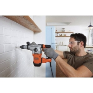 BLACK+DECKER 1250W Corded SDS Plus Hammer Drill with Kit Box £88.00