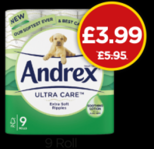 Budgens  Andrex Ultra Care Toilet Rolls