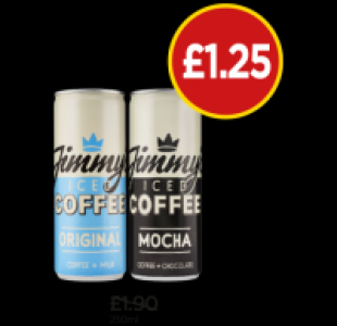 Budgens  Jimmys Iced Coffee Original, Mocha Iced Coffee