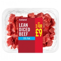 Iceland  Iceland Lean Diced Beef 320g