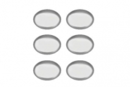 Wickes Oval Door Knob - Polished Chrome 33mm Pack of 6