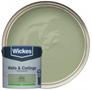 Wickes  Wickes Olive Green - No.830 Vinyl Silk Emulsion Paint - 2.5L